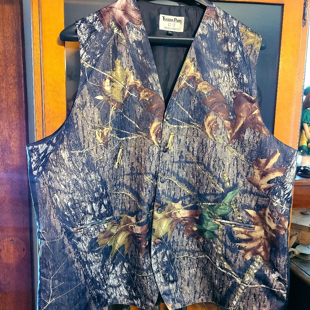 Men's camouflage vest by Tuxedo Park
